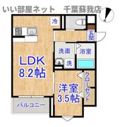 robot home 亥鼻Ⅱ(ロボットホーム イノハナツー)の間取り画像