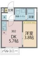 カインドネス東みずほ台 302号室の間取り画像