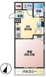 エヌシーパレスの間取り画像