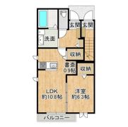 仮）うずら野新築アパートA棟の間取り画像