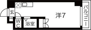 プレリュード江坂の間取り画像