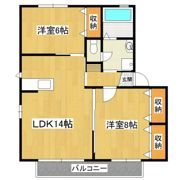 フロレアールD棟の間取り画像