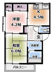 ワールドライフ中田Ⅰの間取り画像