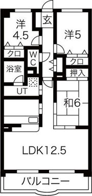 クレストヒルズ東山の間取り画像
