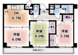 フレアコートコスモの間取り画像