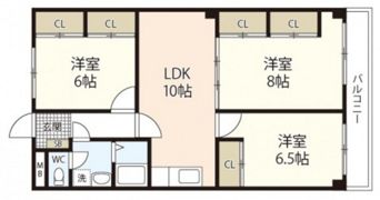ミモザ 南の間取り画像