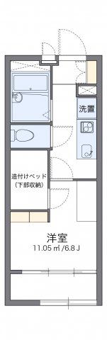 レオパレスリバー Kの間取り画像