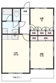 浅井ハイツの間取り画像