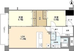 FULLHOUSEGAKUGEIDAIGAKUの間取り画像