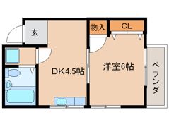 セーターハイツの間取り画像