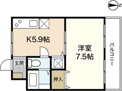 マンション渡辺の間取り画像