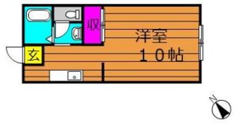 ビーライン川入 Bの間取り画像