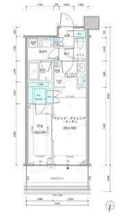 パークタワー勝どき サウス棟の間取り画像