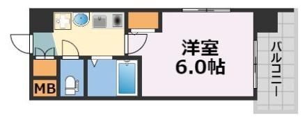 エステムコート難波WEST-SIDE大阪ドーム前の間取り画像