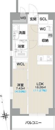 フォルティス今池の間取り画像