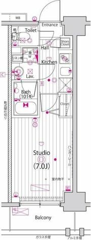 ガーラ・プライム横濱関内の間取り画像