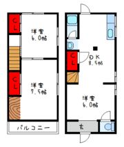 日置荘西町戸建6-19-17の間取り画像