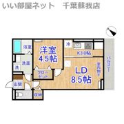 (仮称)D-ROOM神明町Ⅱ Bの間取り画像