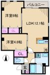 I’s Court Ojiの間取り画像