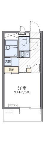 レオパレスオークザックの間取り画像
