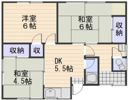 石井様貸家 南中の間取り画像