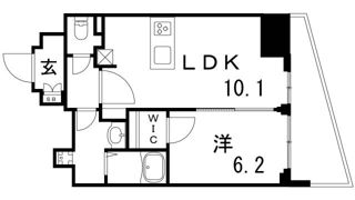 プレサンスTHE神戸の間取り画像