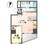 多摩市鶴牧新築マンションの間取り画像