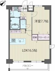 パルティール覚王山の間取り画像