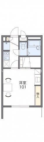 レオパレス川添Ⅱの間取り画像