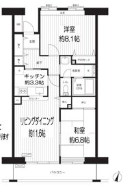 コーポレート浦和中島1号棟の間取り画像