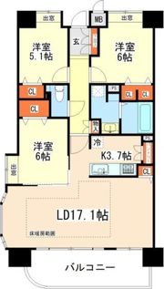 ライオンズガーデン大池公園の間取り画像