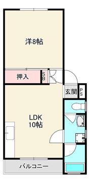 コーポ三木の間取り画像