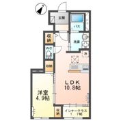 リバティコートH＆M Ⅴの間取り画像