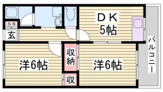 中道グリーンハイツの間取り画像