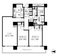 リバーポイントタワーの間取り画像