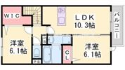 クローバー富士2号館の間取り画像