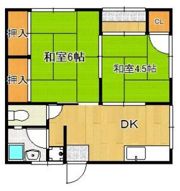 別当町長屋Cの間取り画像