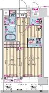 プレサンス桜川グロワールの間取り画像