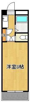 折尾自由ヶ丘センチュリー21 302，310の間取り画像