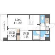 アーバングランデ新大阪の間取り画像