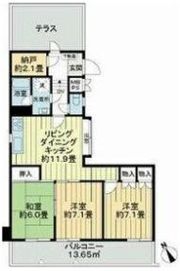 ライオンズマンション虹ヶ丘ガーデン参番館の間取り画像