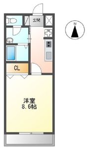 メルヴェーユ新成Aの間取り画像