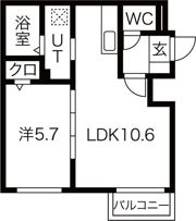 ミレイル共栄の間取り画像