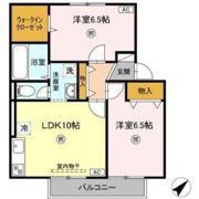 ヴィラ西福原A棟の間取り画像