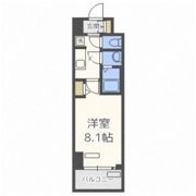 プレサンス谷町九丁目駅前の間取り画像