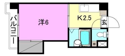 オックスフォードサーカス本町の間取り画像