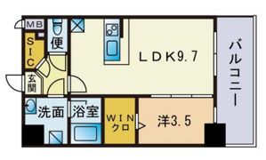 ルッシェ天神東 S棟の間取り画像