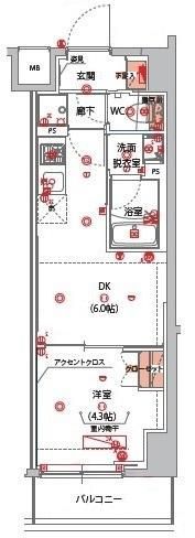 ハーモニーレジデンス山手サウス大塚の間取り画像