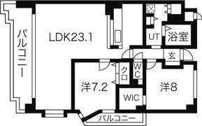 アイユー八事の間取り画像