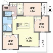 ベレオガーデンズ福富西の間取り画像